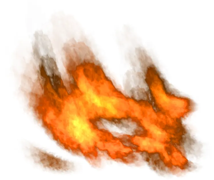 Orange and Yellow Fire