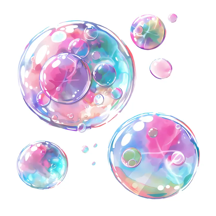 Colorful Bubbles Close-up