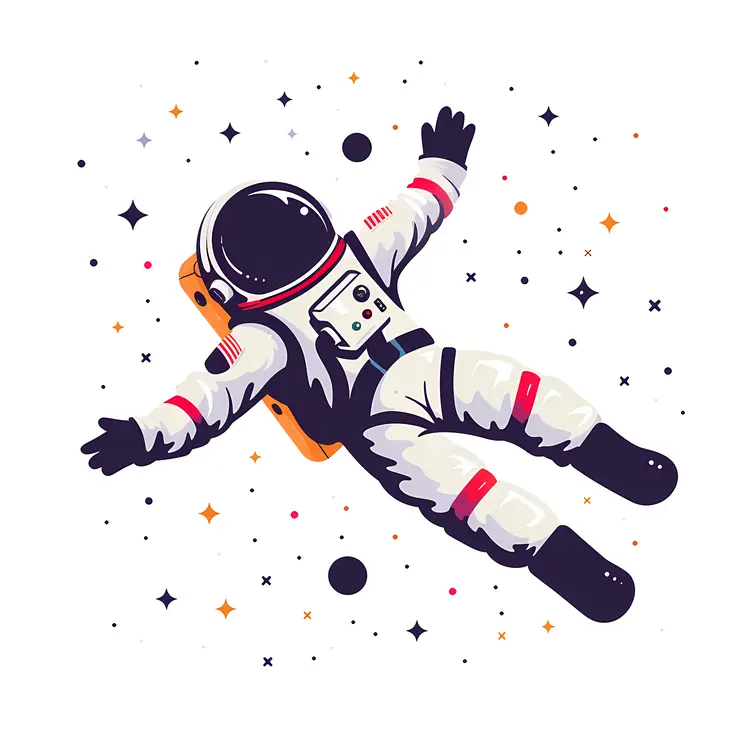 Astronaut Floating in Space