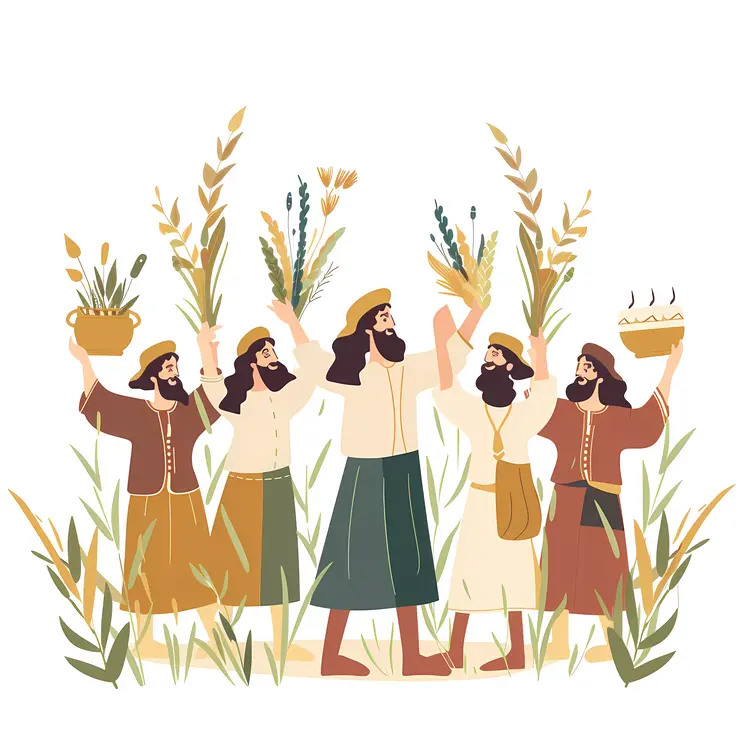 People Celebrating Harvest Festival