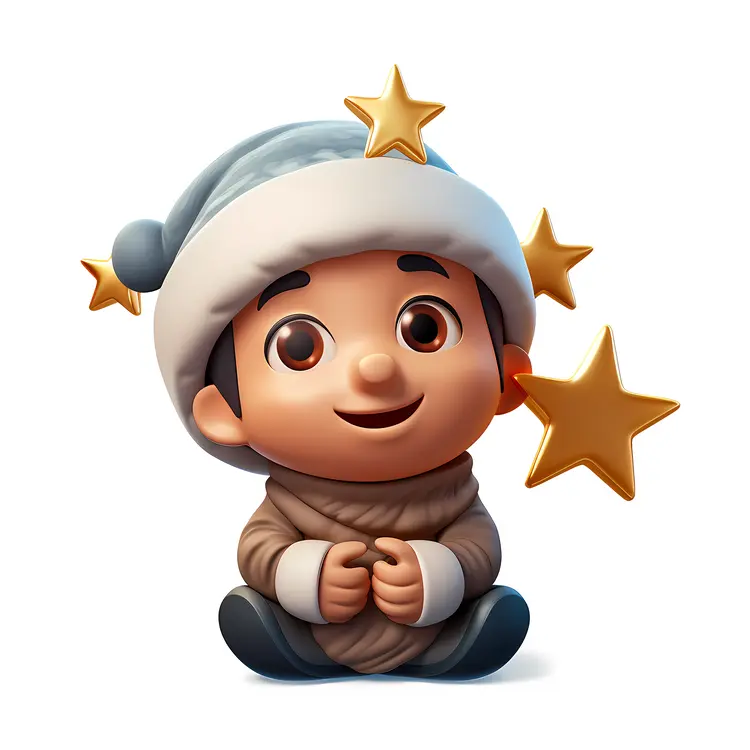 Cute Child with Stars