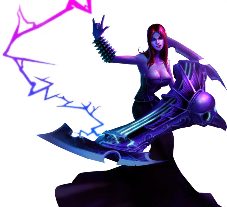 Purple-haired Sorceress with Magical Scythe
