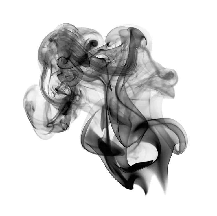 Abstract Black Smoke Swirls