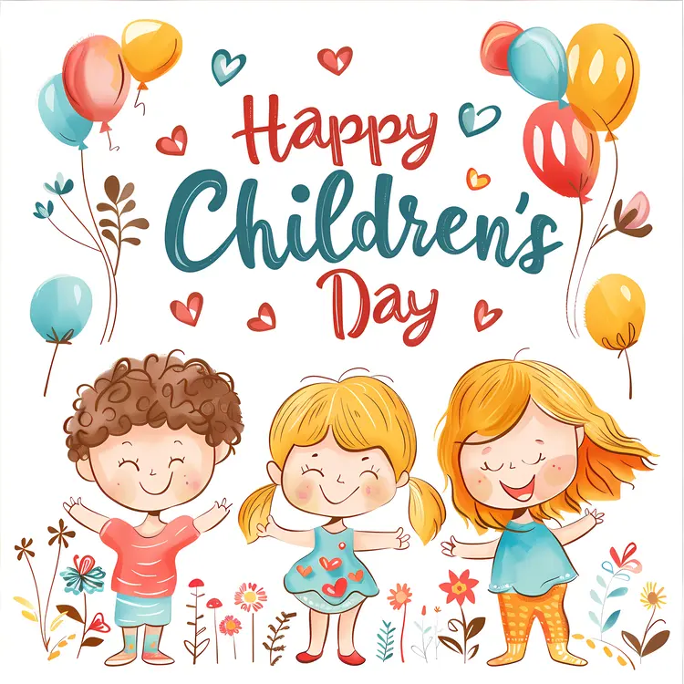 Happy Children's Day with Joyful Kids