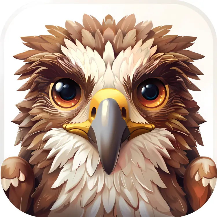 Wise Owl with Big Eyes