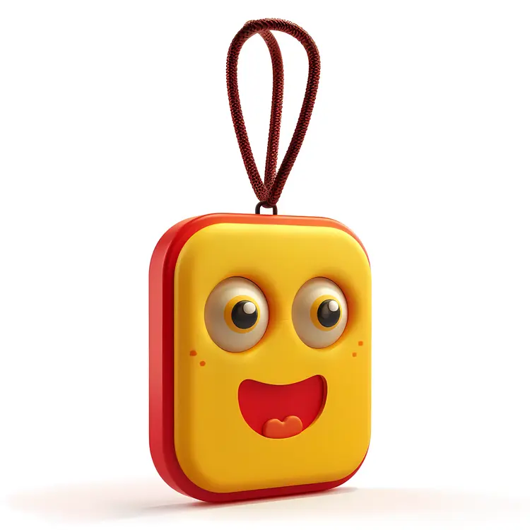 Adorable Yellow Smiley Face Keychain