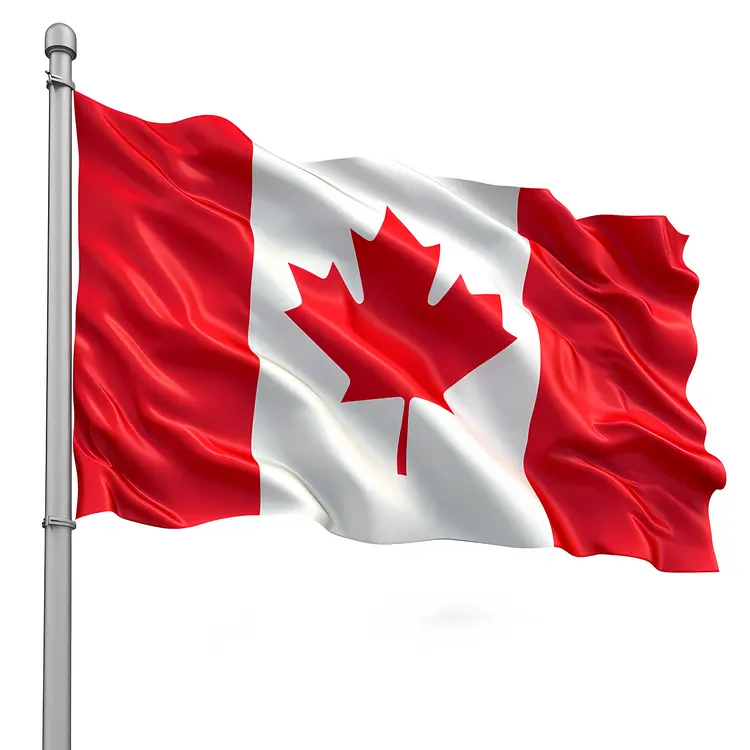 Waving Canadian Flag