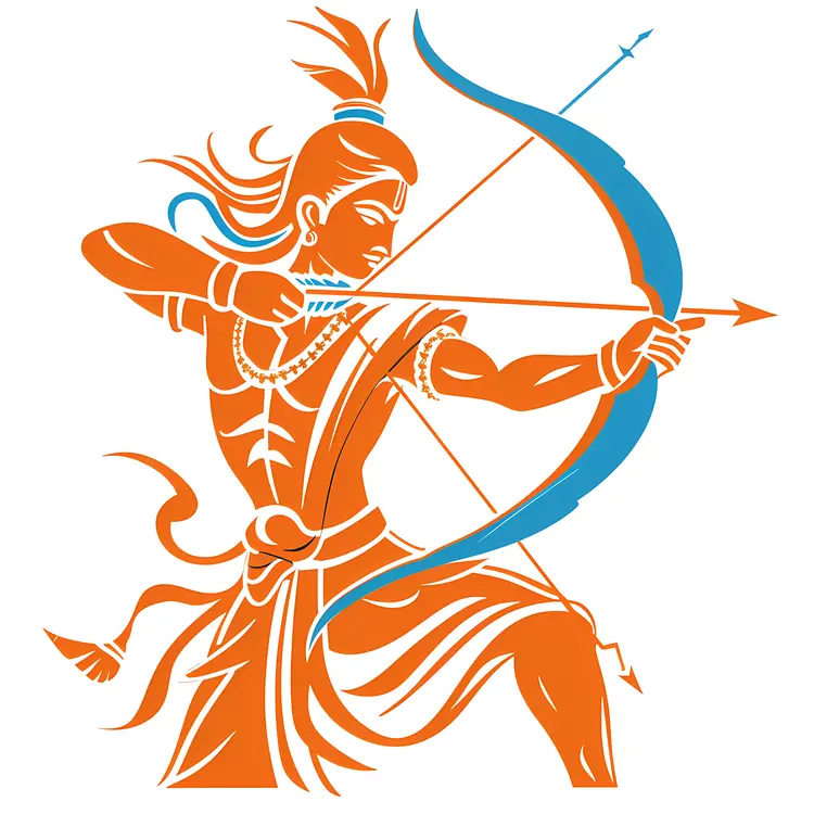 Orange Archer with Bow