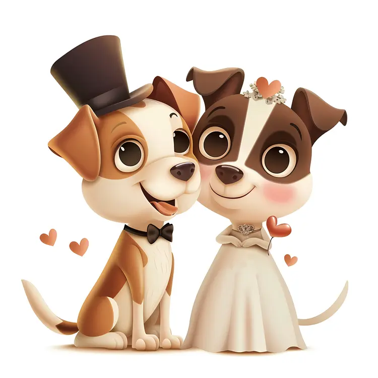 Cute Wedding Dogs