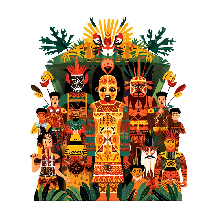 Colorful Tribal Group
