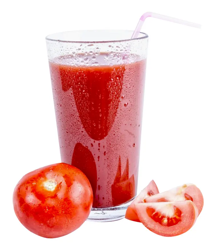 Fresh Tomato Juice in a Glass