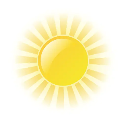 Radiant Sun Illustration