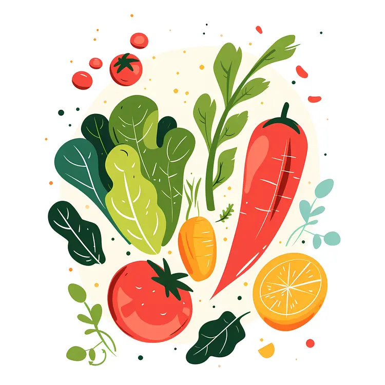 Fresh Vegetables Illustration