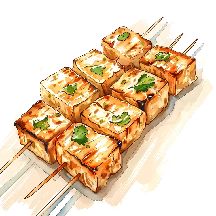 Tofu Skewers with Herbs