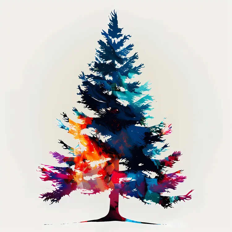 Colorful Abstract Tree