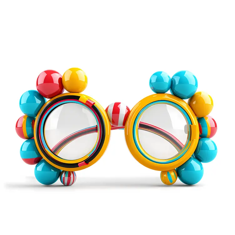 Colorful Sunglasses with Round Beads