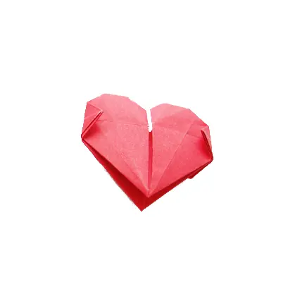 Red Origami Heart