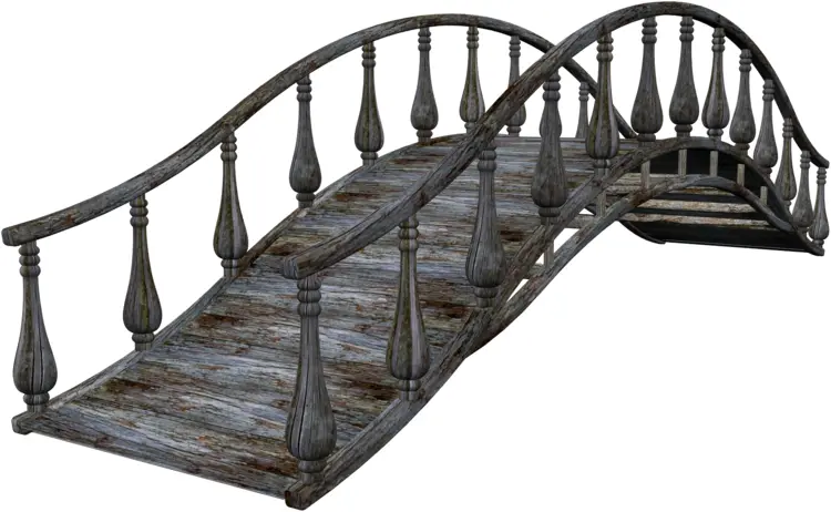 Rustic Wooden Footbridge
