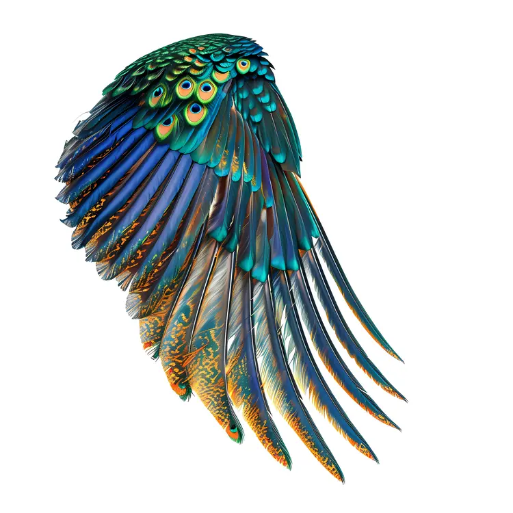 Vibrant Colorful Wing