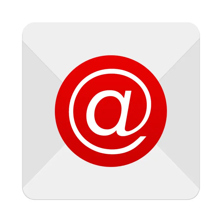 Red Email Symbol