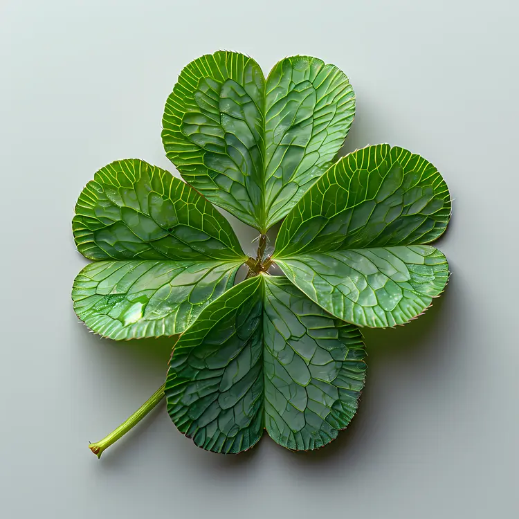 Green Leaf with Veins