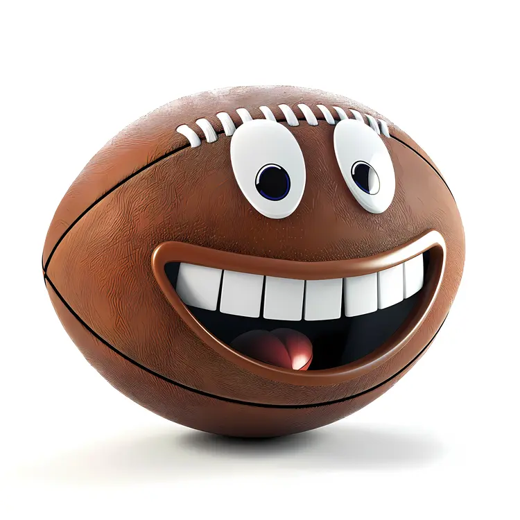 Smiling Football for Sports Enthusiasts