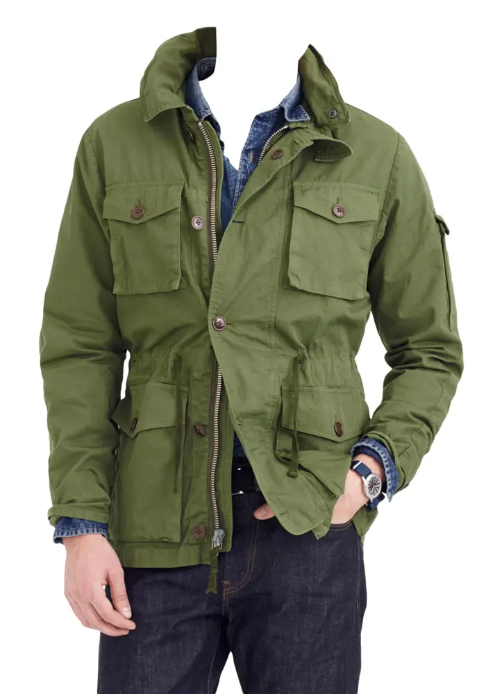 Trendy Green Military Jacket