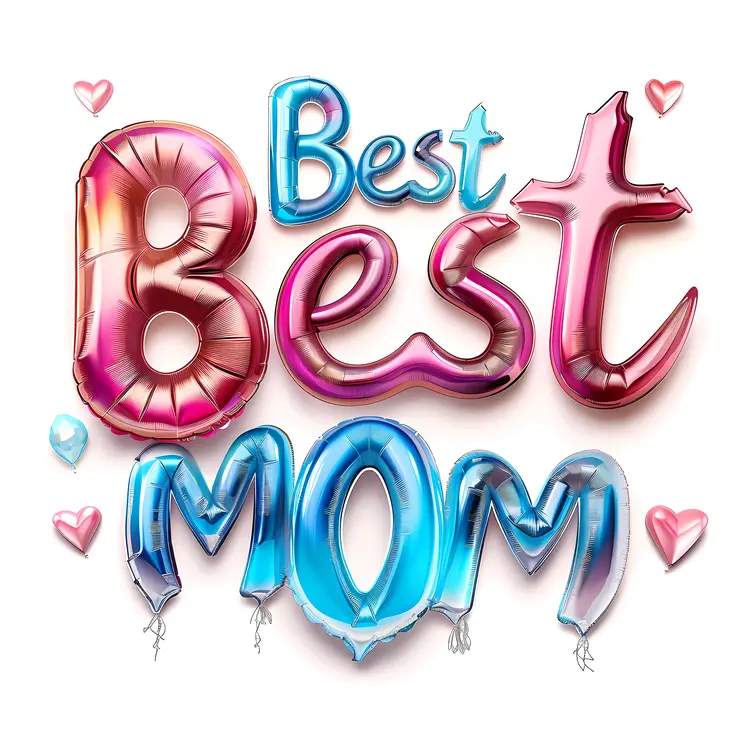 Best Mom Balloon Letters
