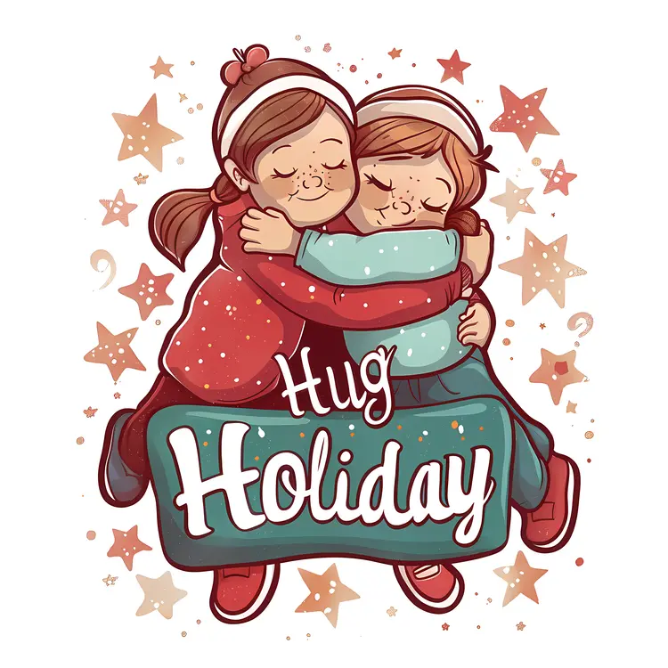 Hug Holiday Illustration