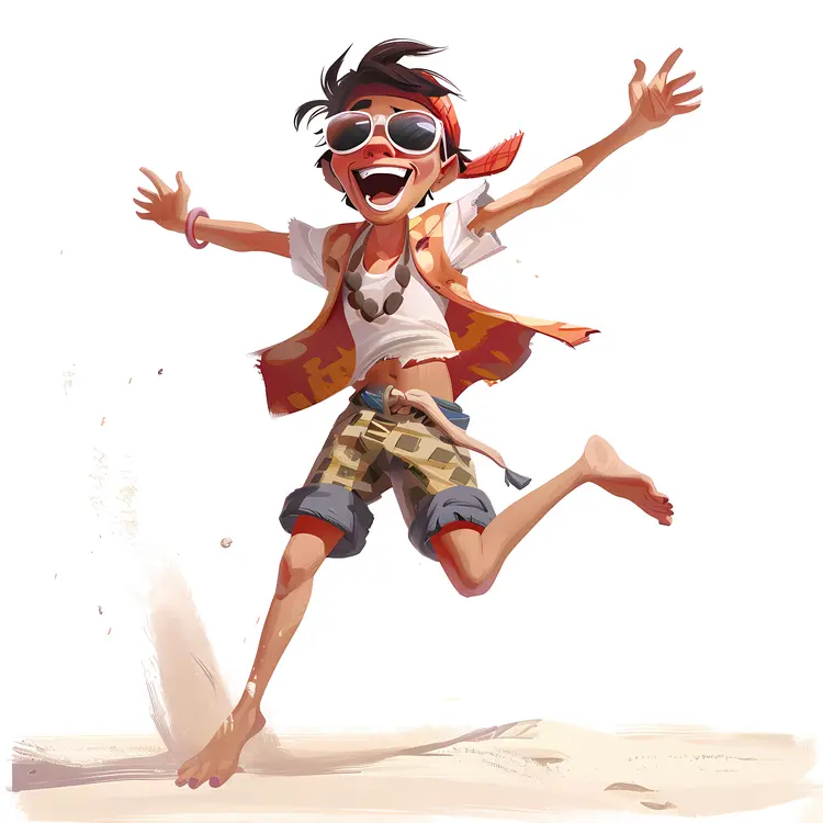 Happy Boy on the Beach
