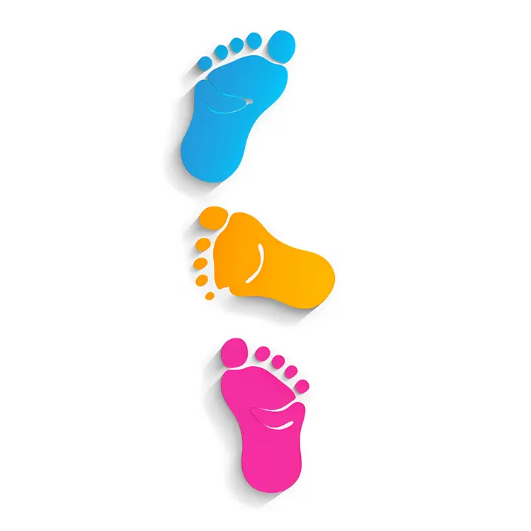 Colorful Footprints in Sequence