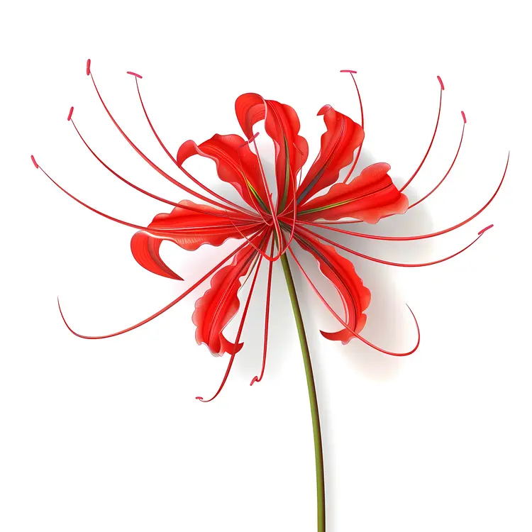 Red Spider Lily with Delicate Petals