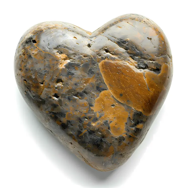 Brown Stone Heart