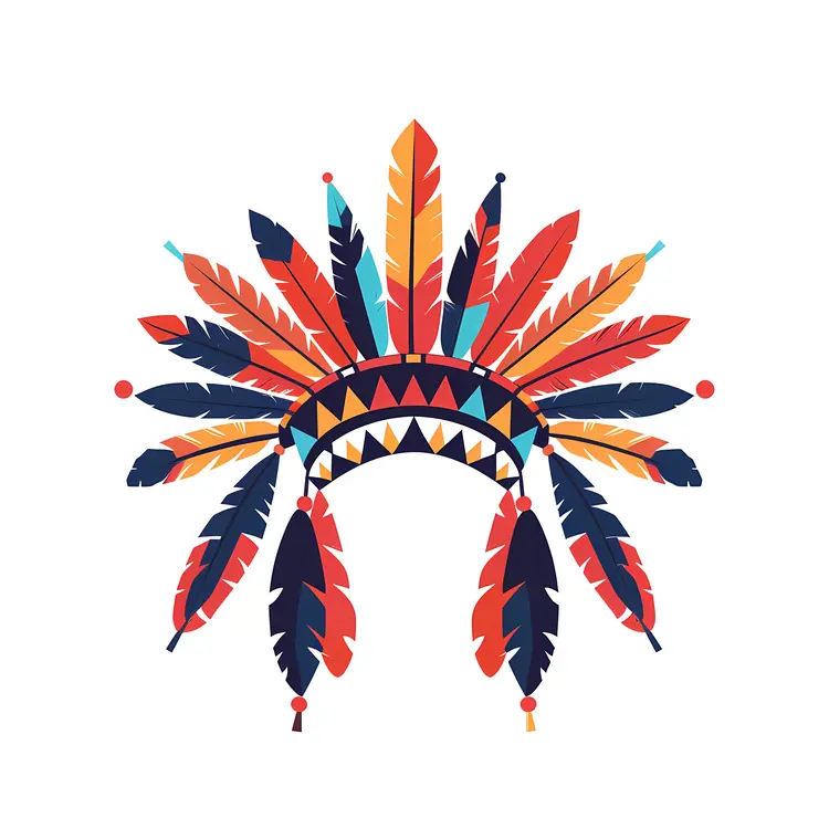 Colorful Feather Headdress