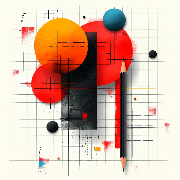 Abstract Geometric Shapes with Pencil
