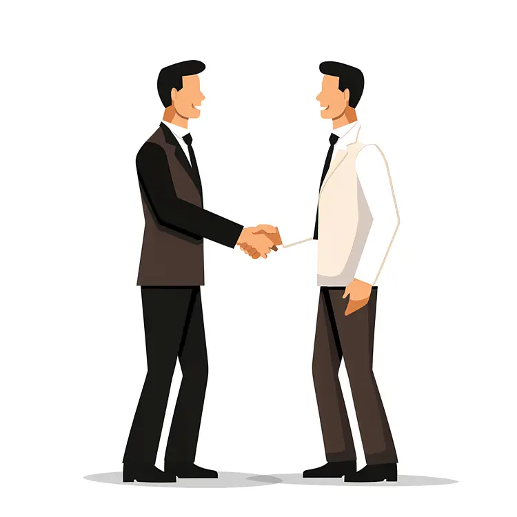 Businessmen Handshake Illustration
