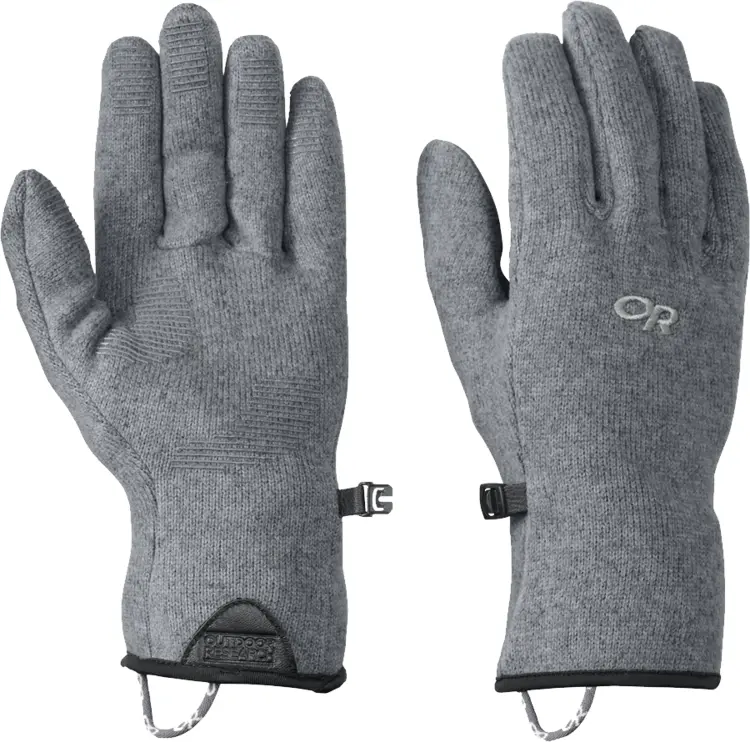 Gray Winter Gloves for Cold Weather