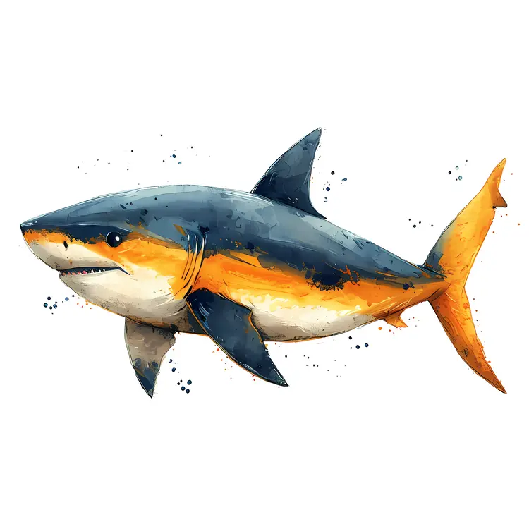 Colorful Shark Illustration