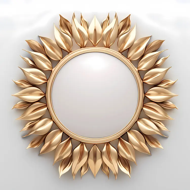 Round Sunflower Frame