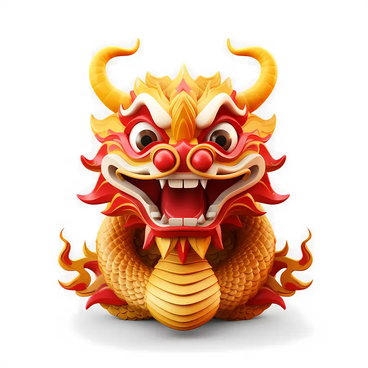 Golden Dragon Statue