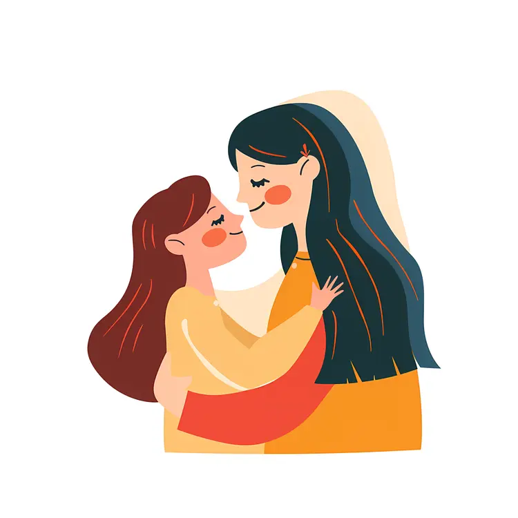 Mother and Child Hugging
