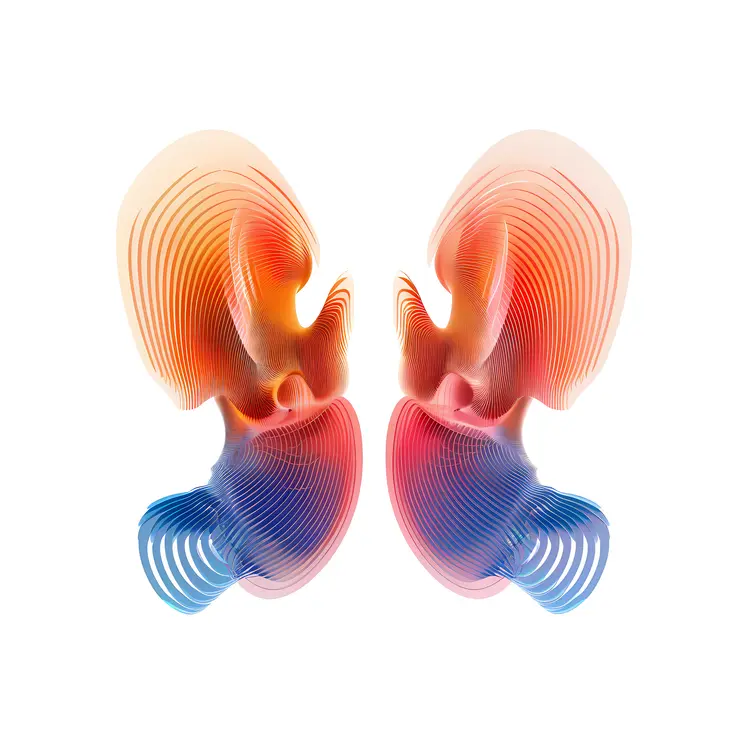 Colorful Abstract Ears Illustration