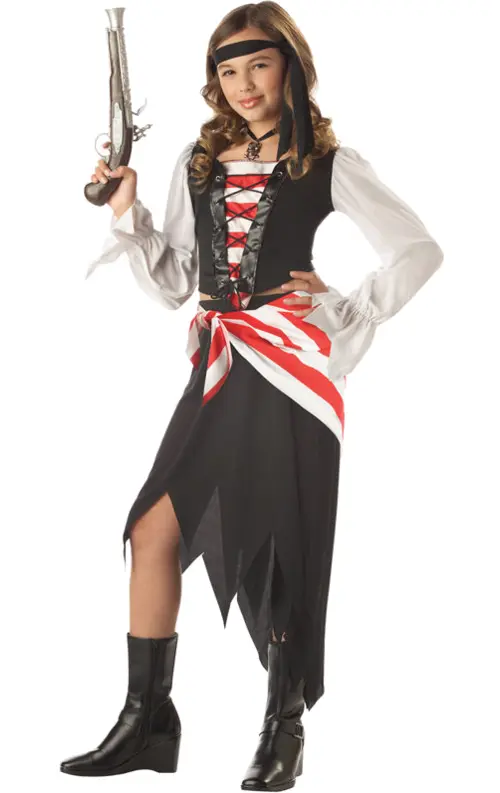 Pirate Costume with Hat and Gun