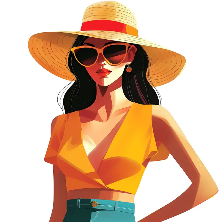 Stylish Woman in Hat