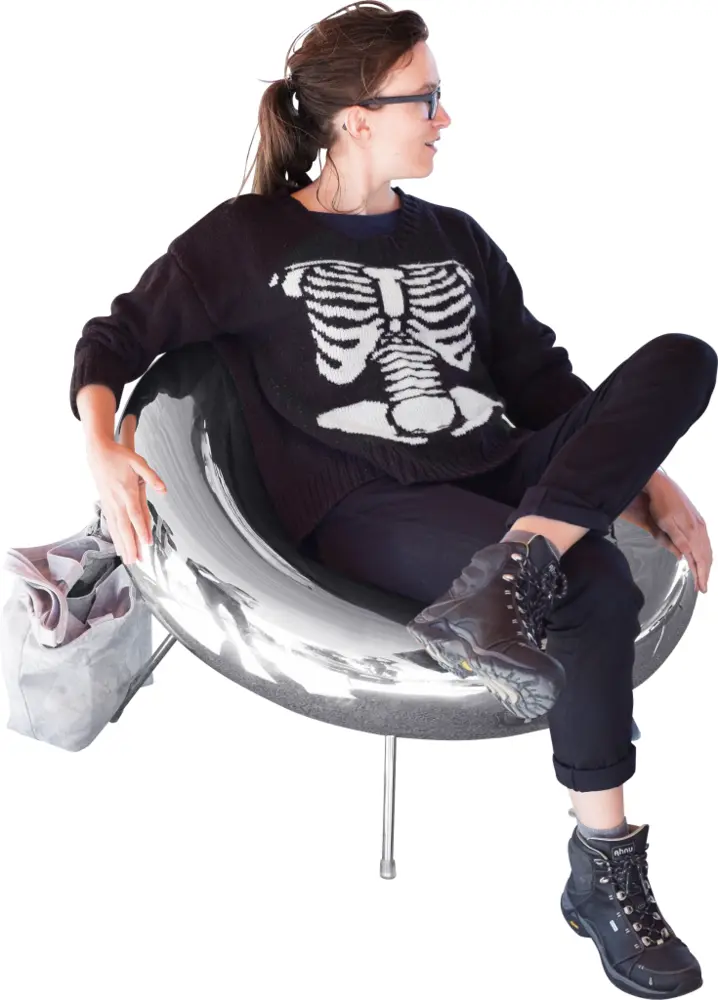 Woman Sitting in Chair