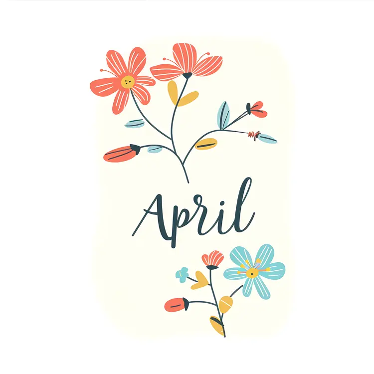 Colorful Flowers in April