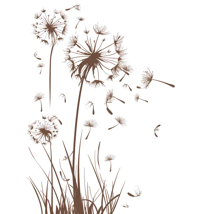 Dandelions in the Wind