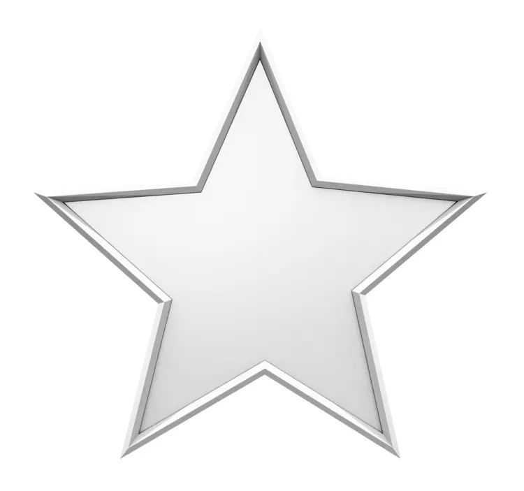Outlined White Star