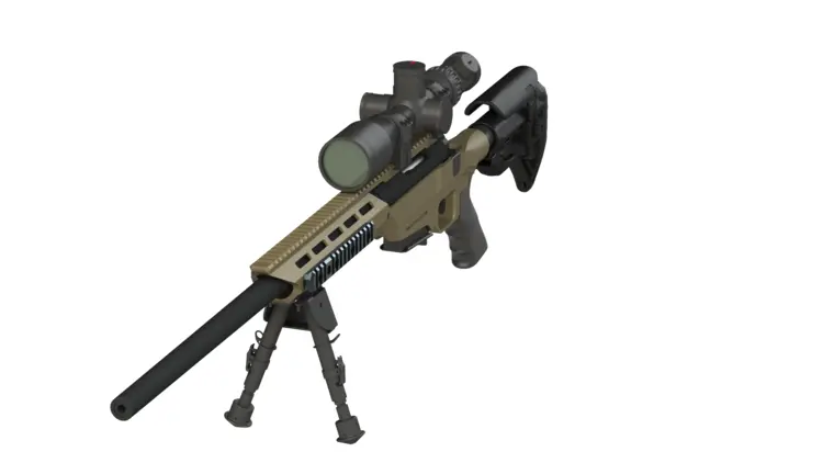 Sniper Rifle with Tactical Scope