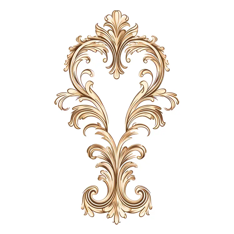 Intricate Ornate Design in Gold
